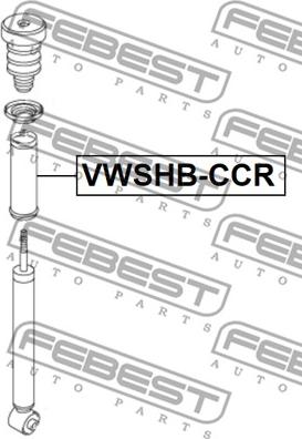 Febest VWSHB-CCR - Parapolvere, Ammortizzatore autozon.pro