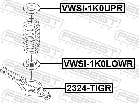 Febest VWSI-1K0LOWR - Piattello reggimolla autozon.pro