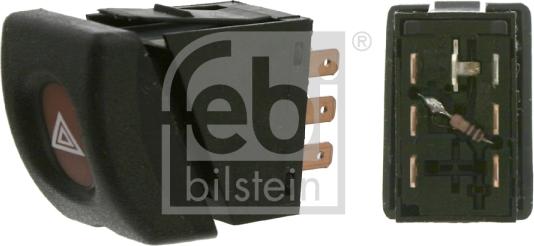 Febi Bilstein 01566 - Interruttore, Lampeggiatore d'emergenza autozon.pro