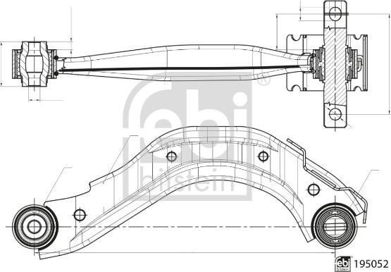 Febi Bilstein 195148 - Braccio oscillante, Sospensione ruota autozon.pro