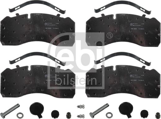 Febi Bilstein 16563 - Kit pastiglie freno, Freno a disco autozon.pro