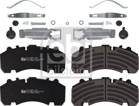 Febi Bilstein 16606 - Kit pastiglie freno, Freno a disco autozon.pro