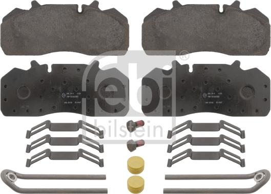 Febi Bilstein 16638 - Kit pastiglie freno, Freno a disco autozon.pro