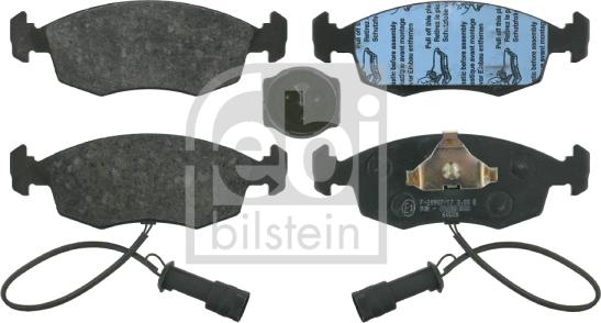 Febi Bilstein 16022 - Kit pastiglie freno, Freno a disco autozon.pro