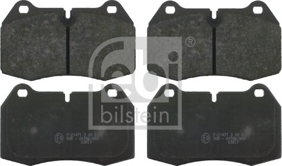 Febi Bilstein 16109 - Kit pastiglie freno, Freno a disco autozon.pro