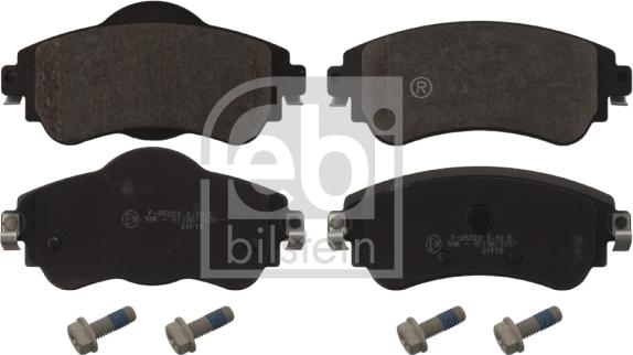 Febi Bilstein 16866 - Kit pastiglie freno, Freno a disco autozon.pro