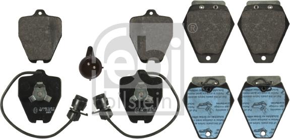 Febi Bilstein 16762 - Kit pastiglie freno, Freno a disco autozon.pro