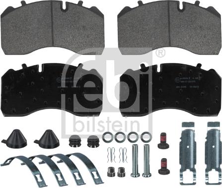 Febi Bilstein 16719 - Kit pastiglie freno, Freno a disco autozon.pro