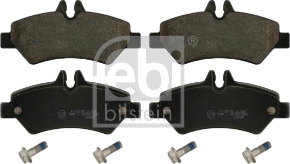 Febi Bilstein 16735 - Kit pastiglie freno, Freno a disco autozon.pro