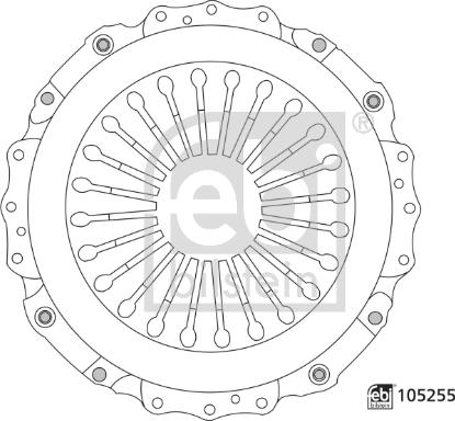 Febi Bilstein 105255 - Spingidisco frizione autozon.pro