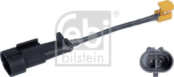 Febi Bilstein 106207 - Contatto segnalazione, Usura past. freno / mat. d'attrito autozon.pro