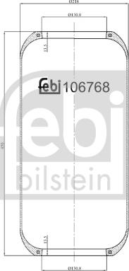 Febi Bilstein 106768 - Soffietto, Sospensione pneumatica autozon.pro