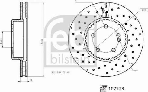 Febi Bilstein 107223 - Discofreno autozon.pro