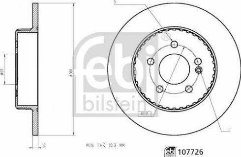 Febi Bilstein 107726 - Discofreno autozon.pro