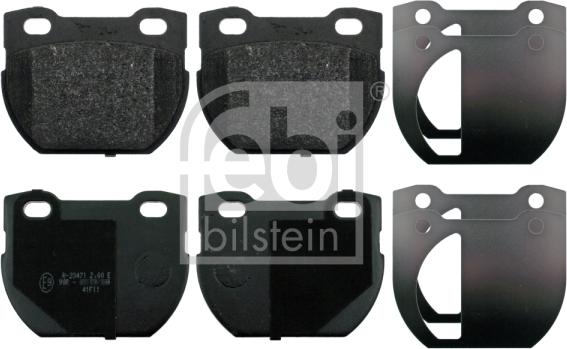 Febi Bilstein 116115 - Kit pastiglie freno, Freno a disco autozon.pro