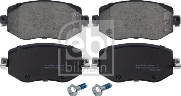 Febi Bilstein 116245 - Kit pastiglie freno, Freno a disco autozon.pro