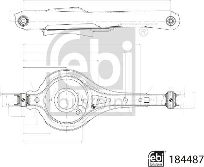 Febi Bilstein 184487 - Braccio oscillante, Sospensione ruota autozon.pro