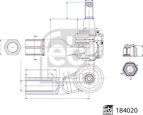 Febi Bilstein 184020 - Testa barra d'accoppiamento autozon.pro