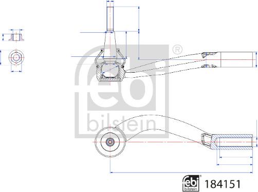 Febi Bilstein 184151 - Testa barra d'accoppiamento autozon.pro