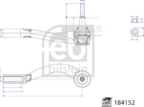 Febi Bilstein 184152 - Testa barra d'accoppiamento autozon.pro