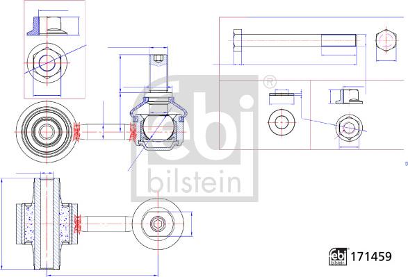 Febi Bilstein 184868 - Asta / Puntone, Stabilizzatore autozon.pro