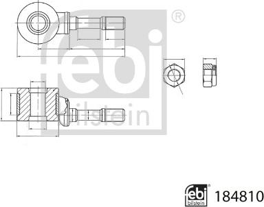 Febi Bilstein 184810 - Asta / Puntone, Stabilizzatore autozon.pro