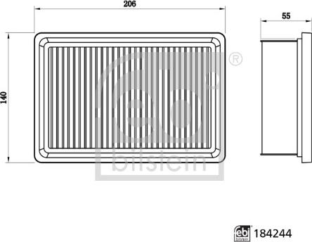 Febi Bilstein 184244 - Filtro aria autozon.pro
