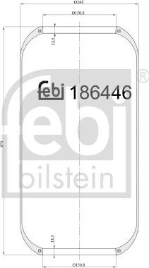 Febi Bilstein 186446 - Soffietto, Sospensione pneumatica autozon.pro