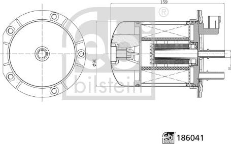 Febi Bilstein 186041 - Filtro carburante autozon.pro