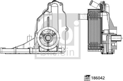 Febi Bilstein 186042 - Carter, Filtro olio autozon.pro