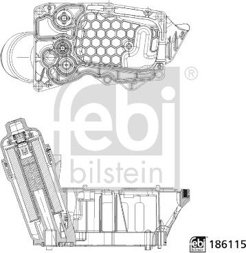 Febi Bilstein 186115 - Carter, Filtro olio autozon.pro