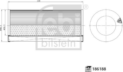 Febi Bilstein 186188 - Filtro aria autozon.pro