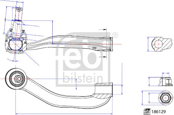 Febi Bilstein 186129 - Testa barra d'accoppiamento autozon.pro