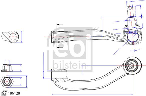 Febi Bilstein 186128 - Testa barra d'accoppiamento autozon.pro