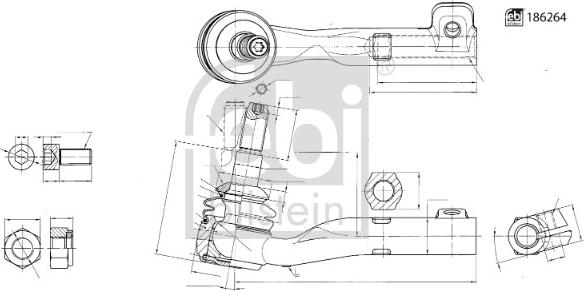 Febi Bilstein 186264 - Testa barra d'accoppiamento autozon.pro