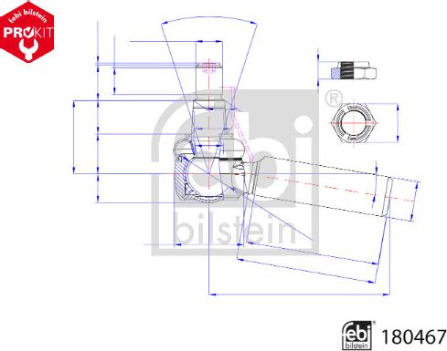 Febi Bilstein 180467 - Testa barra d'accoppiamento autozon.pro