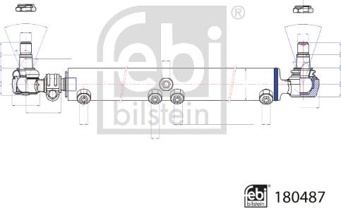 Febi Bilstein 180487 - Cilindro operativo, Servosterzo autozon.pro