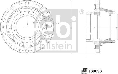 Febi Bilstein 180698 - Mozzo ruota autozon.pro