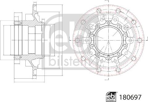 Febi Bilstein 180697 - Mozzo ruota autozon.pro