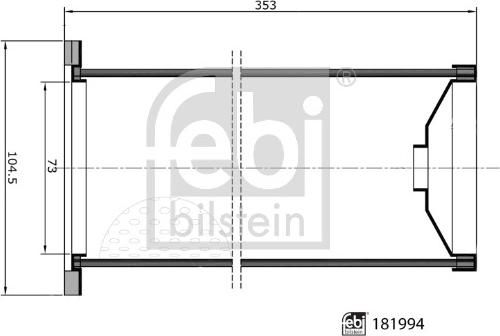 Febi Bilstein 181994 - Filtro aria autozon.pro