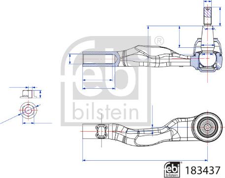 Febi Bilstein 183437 - Testa barra d'accoppiamento autozon.pro