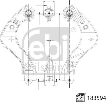 Febi Bilstein 183594 - Braccio oscillante, Sospensione ruota autozon.pro