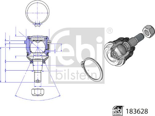 Febi Bilstein 183628 - Giunto di supporto / guida autozon.pro