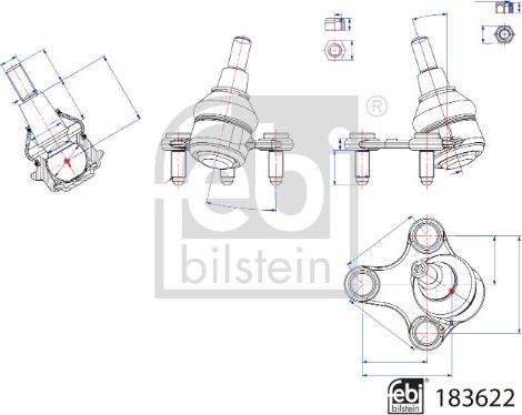 Febi Bilstein 183622 - Giunto di supporto / guida autozon.pro