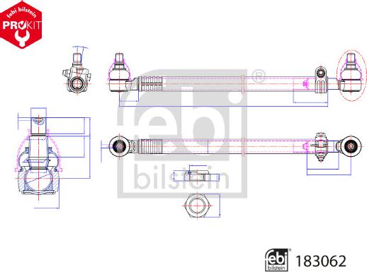 Febi Bilstein 183062 - Barra sterzo autozon.pro