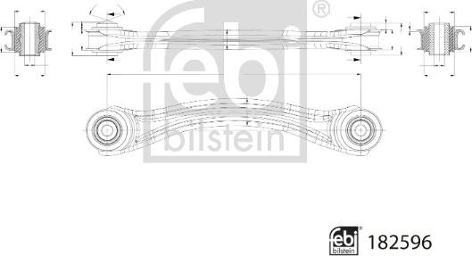 Febi Bilstein 182596 - Braccio oscillante, Sospensione ruota autozon.pro