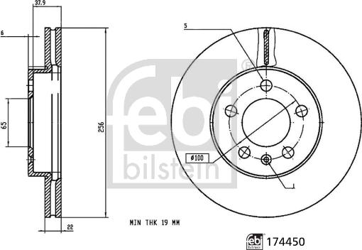 Febi Bilstein 174450 - Discofreno autozon.pro