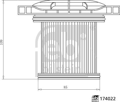 Febi Bilstein 174022 - Filtro olio, Moderatore autozon.pro