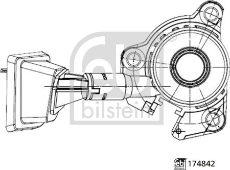 Febi Bilstein 174842 - Dispositivo disinnesto centrale, Frizione autozon.pro