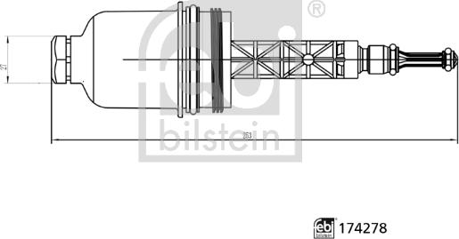 Febi Bilstein 174278 - Calotta, Carter filtro olio autozon.pro